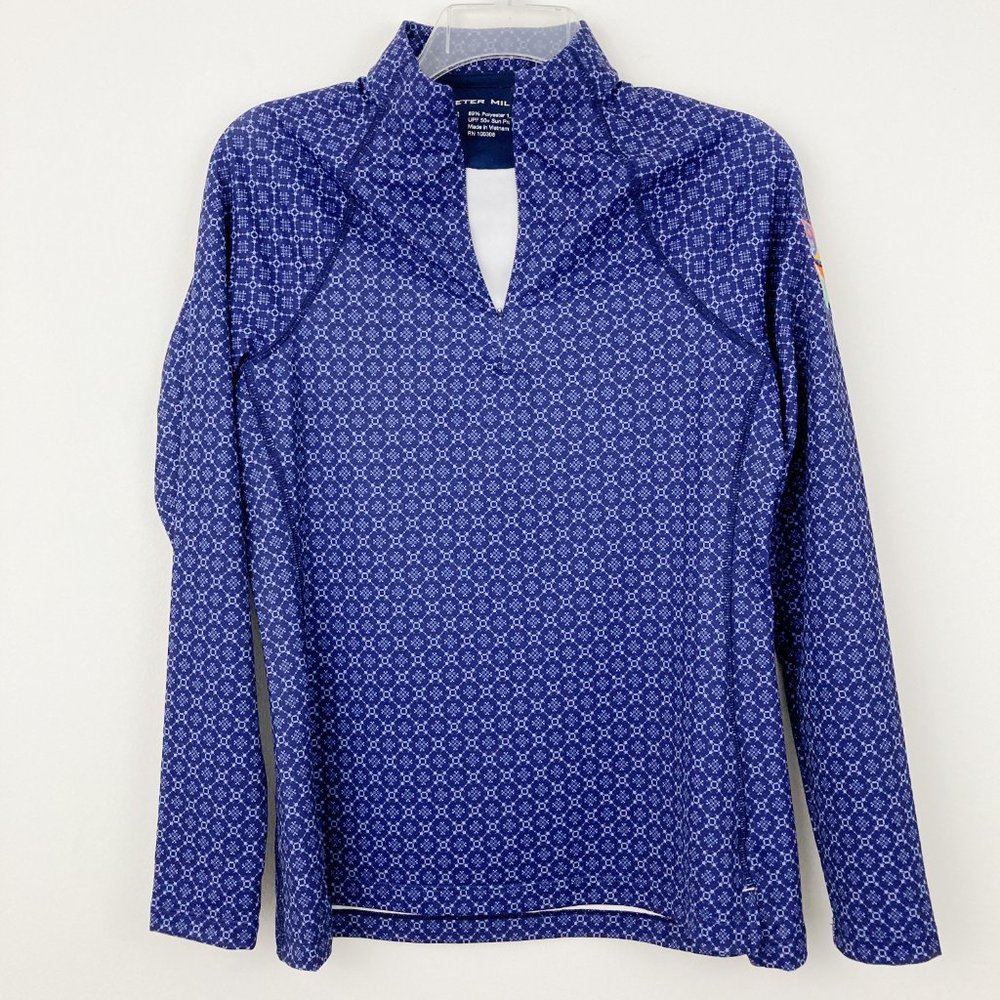 Peter Millar Raglan Perth Micro Print Quarter Zip… - image 3